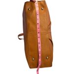 B. Makowsky Pebbled Leather Shoulder Tote Bag in Cognac – Large Tan Photo 10