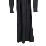 Toccin Black Ribbed Turtleneck Long Sleeve Midi Sweater Dress Size Medium Photo 8