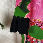 Cavalli Class Green And Pink Snake Jewel Floral Print Mid Sleeve Dress Size 12 Photo 7