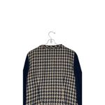 CAbi  Women's Jacket Houndstooth Model‎ 978 Lined Zip Up Snap Charcoal Tan Sz. 4 Photo 9