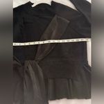 En Saison Anthropologie Casey Bow Sweater Women’s Size Small S Black Wool Blend Photo 6