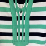 Duffield Lane Mint Green/Black/White Stripe Sleeveless Midi Shift Dress Size M Green Size M Photo 2