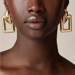 J.Crew NWT - Gold Statement Earrings Photo 0