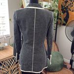 Vintage 90s Emanuel Ungaro Parallele Paris Black & Ivory Windowpane Blazer Size 4 Photo 1
