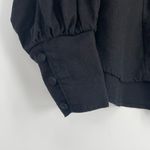 Showpo. Women's Black Puff Sleeve Collared Long Sleeve Button up Blouse Size 12 Photo 2