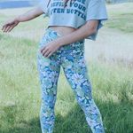 Aerie Offline  Real Me 7/8 Crossover Leggings flower print boho size small Photo 0
