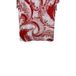 Diamond Head Women's Shirt‎ Hawaiian Aloha Button Up Short Sleeve Floral Large Red Photo 8