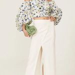 Tanya Taylor Floral Alondra Top White Womens Size 4 Photo 2