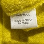 For Cynthia  Yellow 100% Nubby Wool Hi Low Swing Coat Blazer Sz M yellow sunshine Photo 6