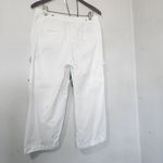 IZOD  White Cotton Cargo Capri Pants Photo 3