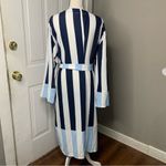 Eloquii  mixed striped blue‎ duster kimono cardigan light jacket size 24 Photo 7