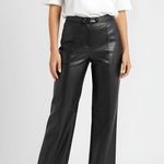 SIMKHAI Mackenzie Vegan Leather Pants, Black, 8 (US) Black Photo 0