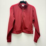 Athleta NWT  Finish Line Jacket Zip Up, Redwood Red | Size Small Petite Photo 2