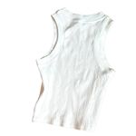 ZARA  Tank Top White Ribbed Stretch Size Small Excellent Condition Round Neck Photo 5