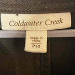 Coldwater Creek  Jacket Womens‎ 10 Petite Brown Bronze Metallic Pockets Photo 3