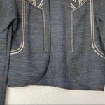 American Eagle Navy/Blue Bolo Open Front Cardigan/Jacket Metallic Detail Medium Photo 2