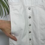 Madewell  Denim Square-Neck Sleeveless Mini Dress in Tile White Photo 9