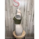 Olive Green Ruched Crop Top & Skirt Set Size Small 2 Photo 5