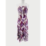 Free People  Intimately Heat Wave Smocked floral
Maxi Dress purple ruffle sz M Photo 6