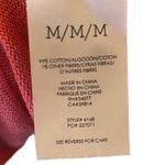 CAbi Sweater Womens Size M Red Pink Striped Knit Long Sleeve Cozy Casual Photo 4