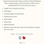 Rachel Parcell Puff Sleeve Lace Trim Midi Dress Photo 12