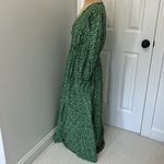 ASOS  Design Cotton Midi Smock Dress Green Zebra Photo 3