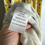 corey‎ lynn calter 10 Yellow Floral Halter Maxi Silk Dress CP0492 Photo 5