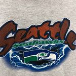 The Vintage Shop Seattle Seahawks Vintage 90s Lightening Graphic Gray Hoodie Sweatshirt Small S Photo 1