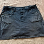 Athleta ‎ Womens Ridge Corduroy Skirt Blue Gray Mini Pockets Steel Size M Photo 0