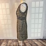 J.Crew  tan brown tweed frayed hem sleeveless sheath dress size 6 Photo 7