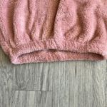 NWOT  Light Pink Faux Fur‎ Soft Quarter Zip Sweatshirt Size XS Photo 4