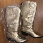 Cowboy boots Gold Size 6.5 Photo 0