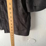 Etcetera  Women's Black Linen Blend Jacket Eyelet‎ Detail Size 2 Medium Lagen Photo 7