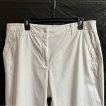 Talbots  XLP White Cotton Joggers Summer Resort Vacation Photo 2