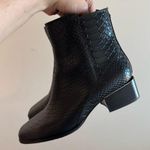 Donald Pliner  Azia Women's Black Snake Embossed Leather Booties Size 8M Photo 6