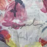 Desigual Embroidered Floral Long Sleeve Roll Tab Shirt Medium Western Rockabilly Photo 7