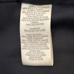 Rebecca Taylor Navy Black Wool Peacoat Faux Fur Collar Double Breasted Belt Sz 0 Photo 8