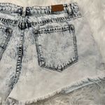 BDG  Lou Hi-Low Denim High Rise Acid Wash Shorts Photo 8