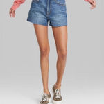 Wild Fable Blue Jean Mom Shorts High Rise Size 18 Photo 0