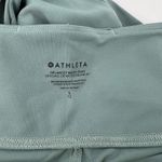 Athleta Women L Delancey Moto Tight Legging Sage Green Stretch High Rise Pockets Photo 6