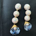 Lele Sadoughi - New  crystal linear earrings Photo 3