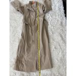 Vintage Odyssey Belted Trench Coat Womens Tan Long Rain Coat‎ Classic Outerwear Size 10 Photo 6