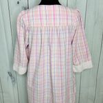 Miss Elaine Sz M Seersucker House Coat Robe Nightgown House Dress Full Zip Pink Size M Photo 12