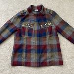 CAbi  Plaid Pearl Zip Collage Jacket - #3555 - M Photo 3