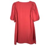 Anna Cate Haley Dress Puff Sleeve Knee Length Shift V Neck Pink Size Medium Photo 3