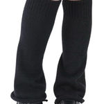 Chic Knit Black Leg Warmers Photo 0
