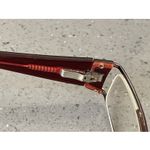 MIZYAKE Japan 4911 Brown Burgundy Red Half Rim Eyeglasses Frames ONLY Photo 7