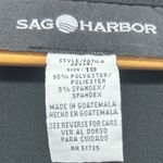 Sag Harbor  Women Button Blouse 18 Black Green Floral Collared Top Whimsical Boho Photo 4