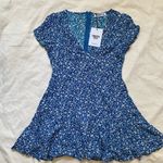 Princess Polly Princess‎ Polly The Sting Blue and White Floral V-Neck Mini Dress Size 4 Photo 2