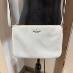 Kate Spade New York Crossbody Bag Purse Small Powder Blue Leather Triple Gusset Photo 2